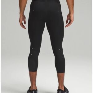 Lululemon Men's Black 3/4 Running Tights
